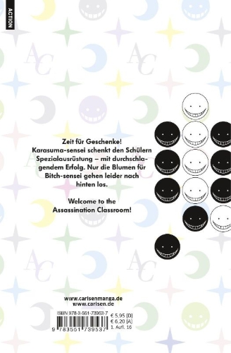 Buchcover und Innenansicht für das Buch: Ansatsu Kyoushitsu