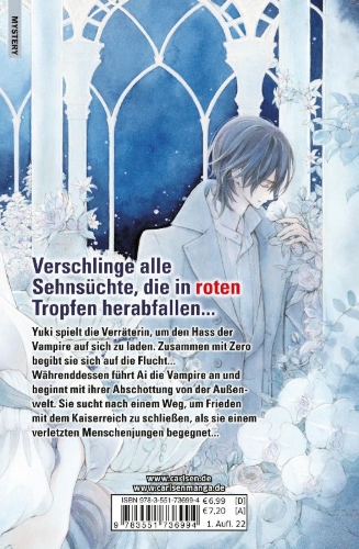 Buchcover und Innenansicht für das Buch: Vampire Knight Memories
