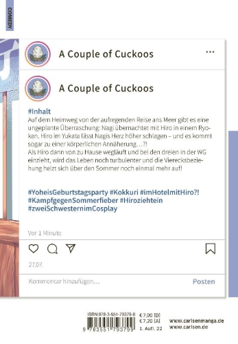 Buchcover und Innenansicht für das Buch: Cuckoo no Iinazuke
