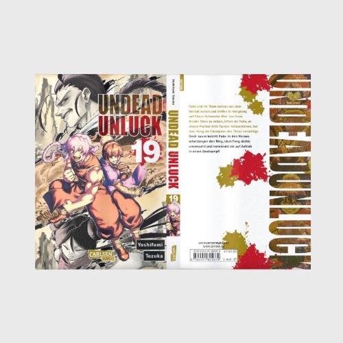 Buchcover und Innenansicht für das Buch: Undead Unluck
