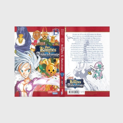 Buchcover und Innenansicht für das Buch: Mokushiroku no yonkishi