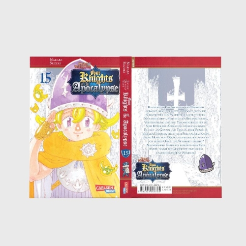 Buchcover und Innenansicht für das Buch: Mokushiroku no yonkishi