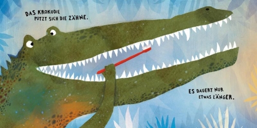 Buchcover und Innenansicht für das Buch: Alle putzen Zähne!