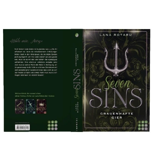 Buchcover und Innenansicht für das Buch: Seven Sins 7: Grauenhafte Gier