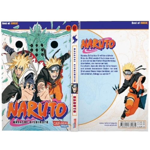 Buchcover und Innenansicht für das Buch: Naruto