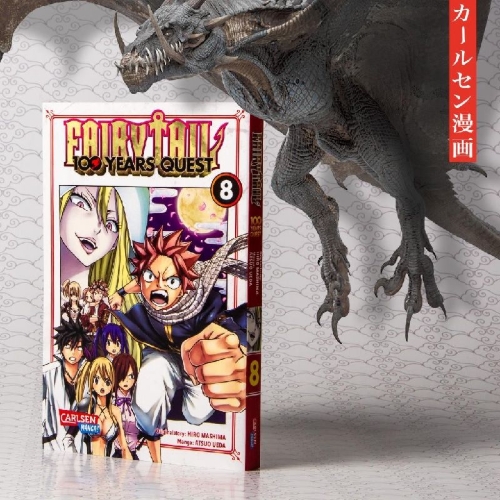 Buchcover und Innenansicht für das Buch: Fairy Tail: 100 Years Quest