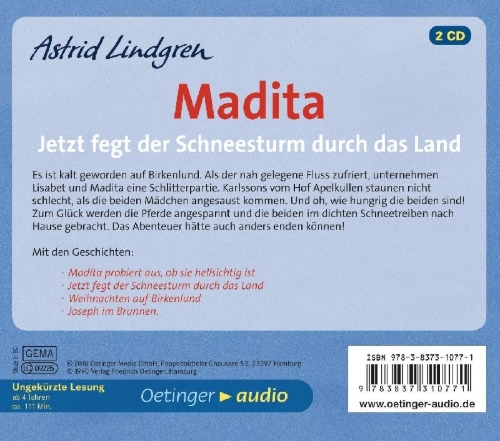 Buchcover und Innenansicht für das Buch: Madicken