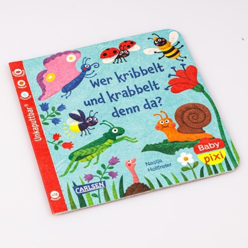 Buchcover und Innenansicht für das Buch: Baby Pixi (unkaputtbar) 160: Wer kribbelt und krabbelt denn da?