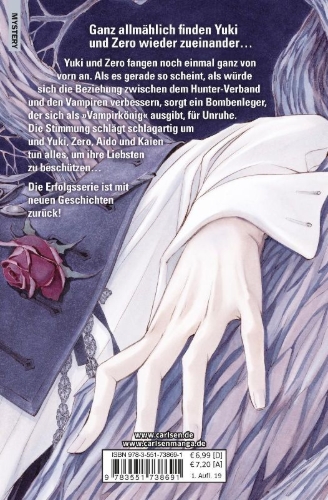 Buchcover und Innenansicht für das Buch: Vampire Knight Memories