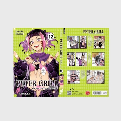 Buchcover und Innenansicht für das Buch: Peter Grill to Kenja no Jikan