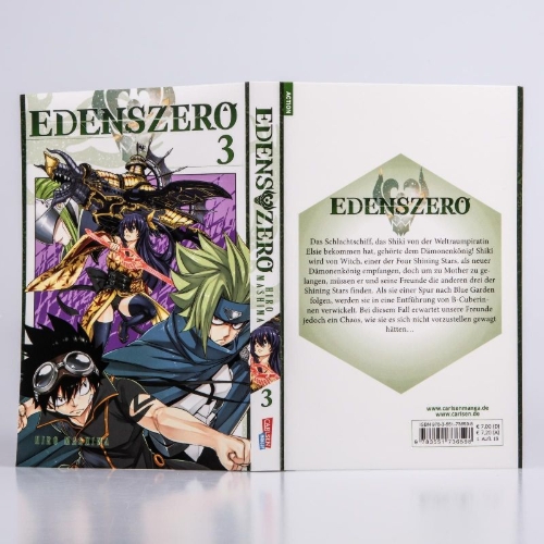 Buchcover und Innenansicht für das Buch: Edens Zero