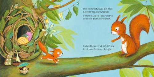 Buchcover und Innenansicht für das Buch: Mein kleines Buch vom großen Liebhaben