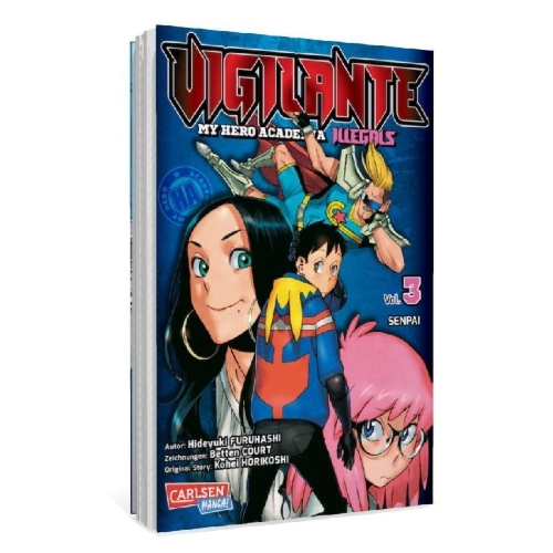 Buchcover und Innenansicht für das Buch: Vigilante: Boku no Hero Academia Illegals