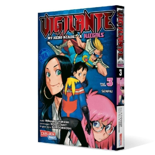 Buchcover und Innenansicht für das Buch: Vigilante: Boku no Hero Academia Illegals