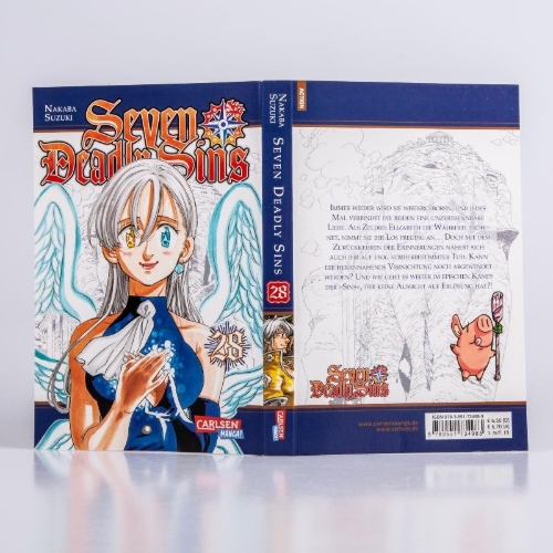 Buchcover und Innenansicht für das Buch: Nanatsu no Taizai