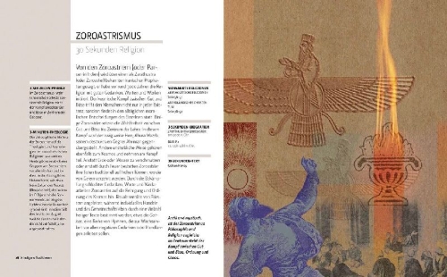 Buchcover und Innenansicht für das Buch: Religion in 30 Sekunden
