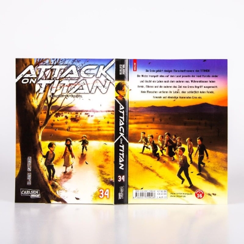 Buchcover und Innenansicht für das Buch: Shingeki no Kyojin