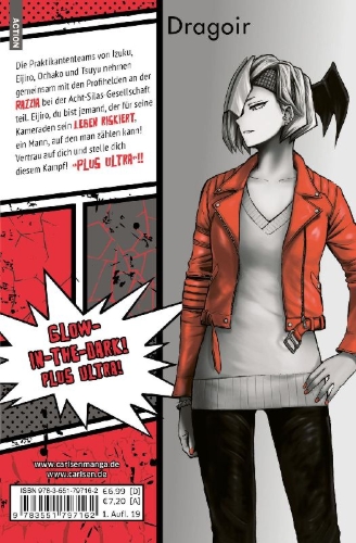 Buchcover und Innenansicht für das Buch: Boku no Hero Academia