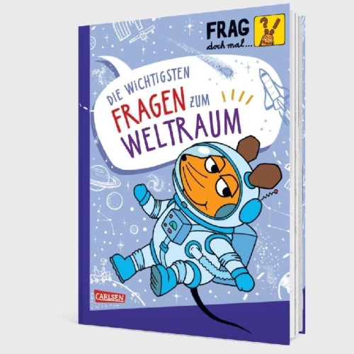 Buchcover und Innenansicht für das Buch: Frag doch mal ... die Maus: Die wichtigsten Fragen zum Weltraum
