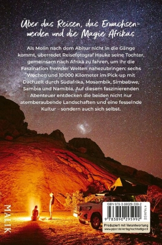 Buchcover und Innenansicht für das Buch: Reisen lieben lernen