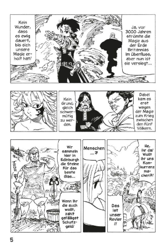 Buchcover und Innenansicht für das Buch: Nanatsu no Taizai