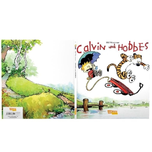 Buchcover und Innenansicht für das Buch: Calvin & Hobbes 01 - Calvin und Hobbes