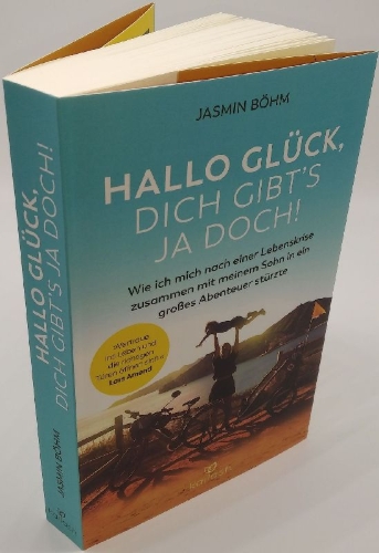 Buchcover und Innenansicht für das Buch: Hallo Glück, dich gibt's ja doch!