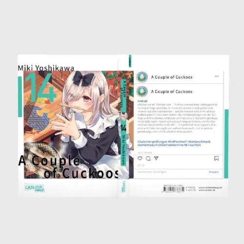 Buchcover und Innenansicht für das Buch: Cuckoo no Iinazuke
