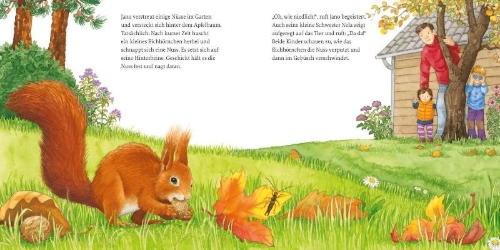 Buchcover und Innenansicht für das Buch: LESEMAUS 8: Das Eichhörnchen