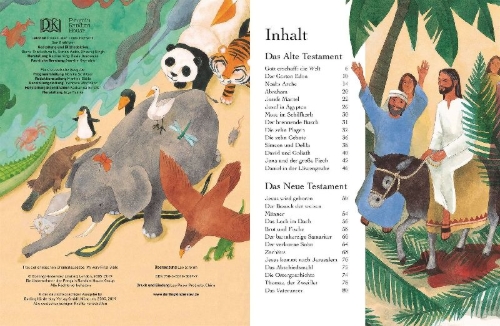Buchcover und Innenansicht für das Buch: Meine erste Bibel