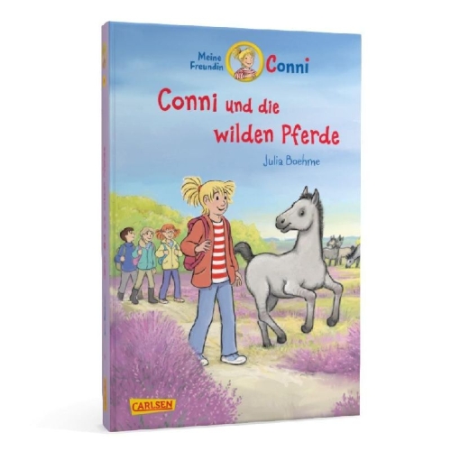 Buchcover und Innenansicht für das Buch: Conni Erzählbände 42: Conni und die wilden Pferde