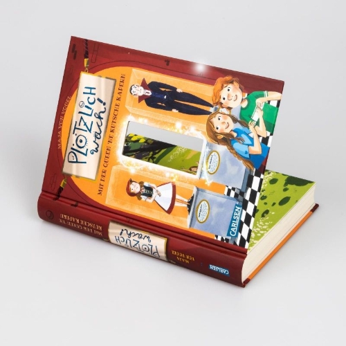 Buchcover und Innenansicht für das Buch: Plötzlich wach! 1: Mit der Queen ne Kutsche kapern