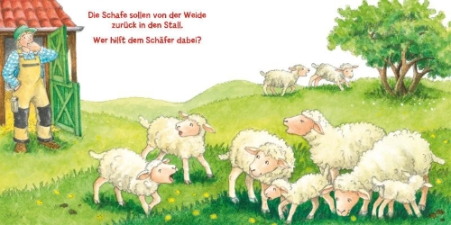 Buchcover und Innenansicht für das Buch: Mein erstes Hör mal (Soundbuch ab 1 Jahr): Die Bauernhoftiere