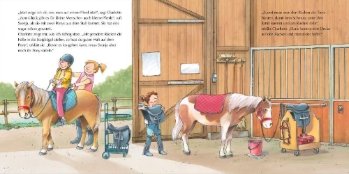 Buchcover und Innenansicht für das Buch: LESEMAUS 62: Ich hab eine Freundin, die ist Reitlehrerin
