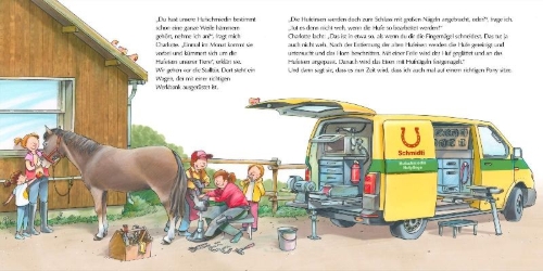 Buchcover und Innenansicht für das Buch: LESEMAUS 62: Ich hab eine Freundin, die ist Reitlehrerin