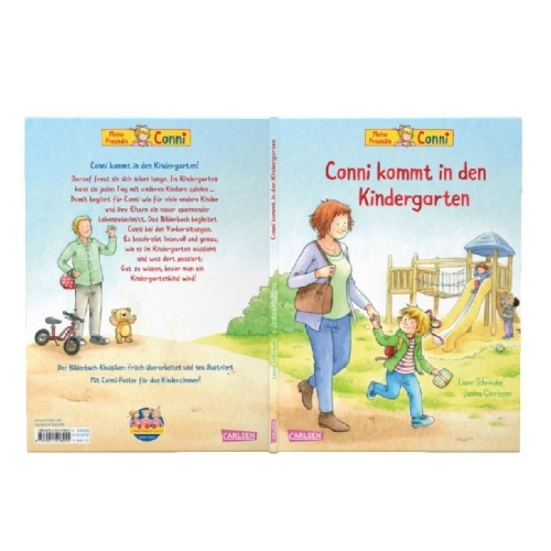 Buchcover und Innenansicht für das Buch: Conni-Bilderbücher: Conni kommt in den Kindergarten (Neuausgabe)