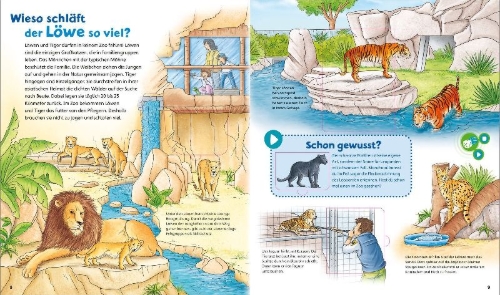 Buchcover und Innenansicht für das Buch: BOOKii® WAS IST WAS Junior Wir gehen in den Zoo!