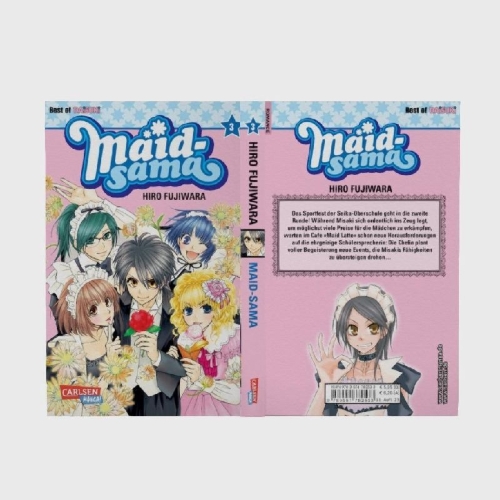 Buchcover und Innenansicht für das Buch: Kaichou wa Maid-sama!