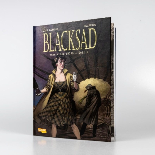 Buchcover und Innenansicht für das Buch: Blacksad - Tome 7. Alors, tout tombe. Seconde partie