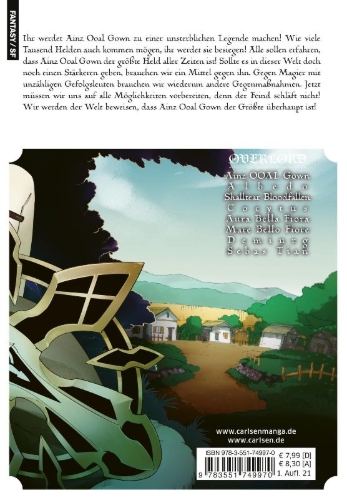 Buchcover und Innenansicht für das Buch: Overlord