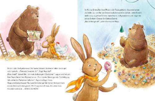 Buchcover und Innenansicht für das Buch: Hoppels Ostergeheimnis