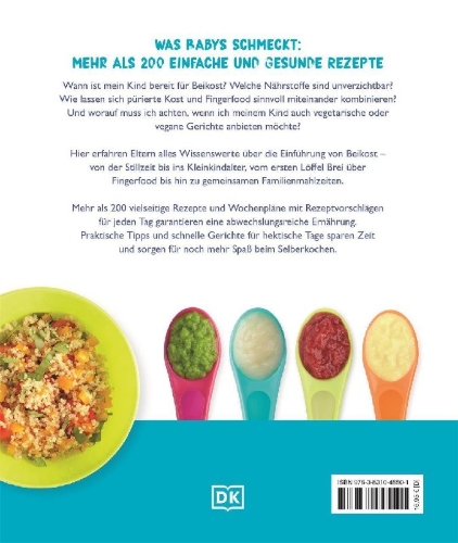 Buchcover und Innenansicht für das Buch: Babynahrung selbst gemacht