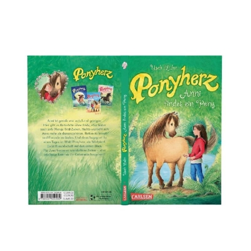 Buchcover und Innenansicht für das Buch: Ponyherz 1: Anni findet ein Pony