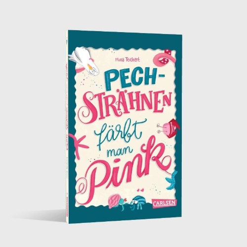 Buchcover und Innenansicht für das Buch: Pechsträhnen färbt man pink