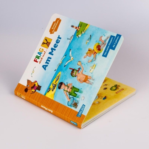 Buchcover und Innenansicht für das Buch: Frag doch mal ... die Maus: Am Meer