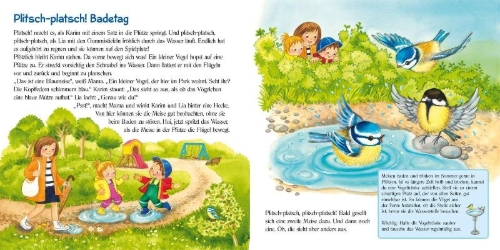 Buchcover und Innenansicht für das Buch: Pass gut auf die kleine Meise auf