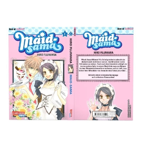 Buchcover und Innenansicht für das Buch: Kaichou wa Maid-sama!