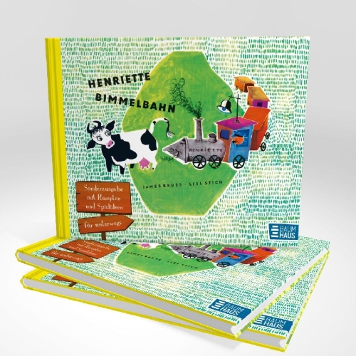 Buchcover und Innenansicht für das Buch: Henriette Bimmelbahn - Sonderausgabe mit Rezepten und Spielideen für unterwegs