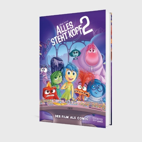 Buchcover und Innenansicht für das Buch: The Story of the Movie in Comics. Inside Out 2