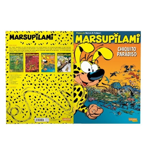 Buchcover und Innenansicht für das Buch: Marsupilami 22 - Chiquito Paradiso